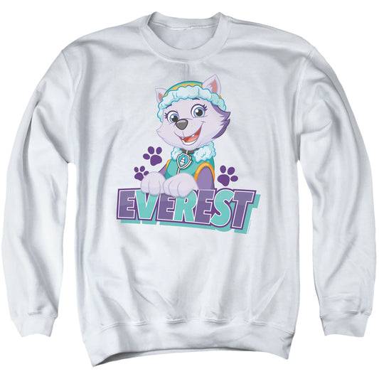 PAW PATROL : EVEREST ADULT CREW SWEAT White MD