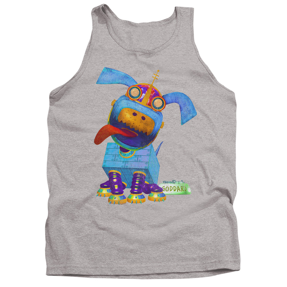 JIMMY NEUTRON : GODDARD NEON ADULT TANK Athletic Heather 2X