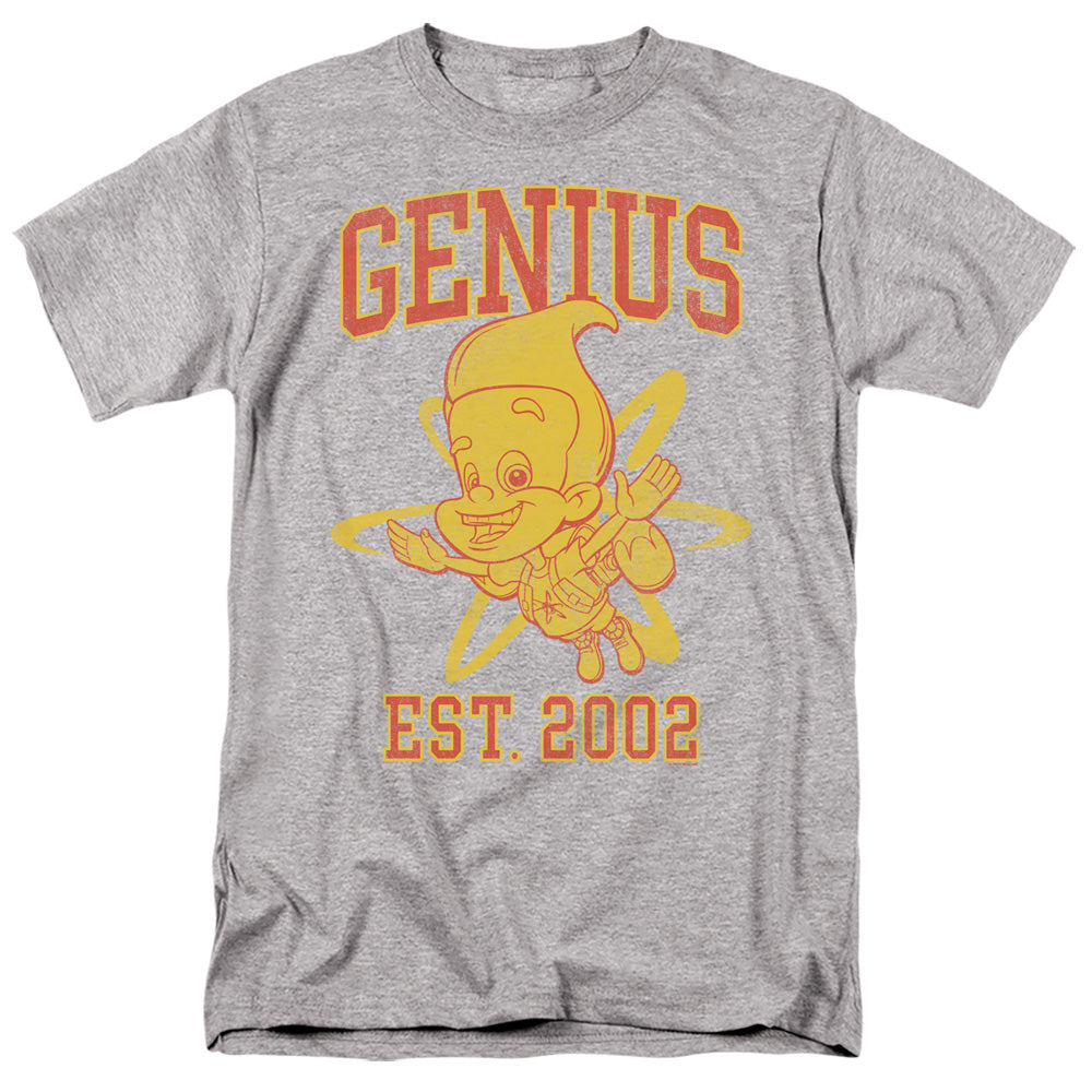 JIMMY NEUTRON : GENIUS COLLEGIATE S\S ADULT 18\1 Athletic Heather SM