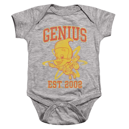 JIMMY NEUTRON : GENIUS COLLEGIATE INFANT SNAPSUIT Athletic Heather SM (6 Mo)