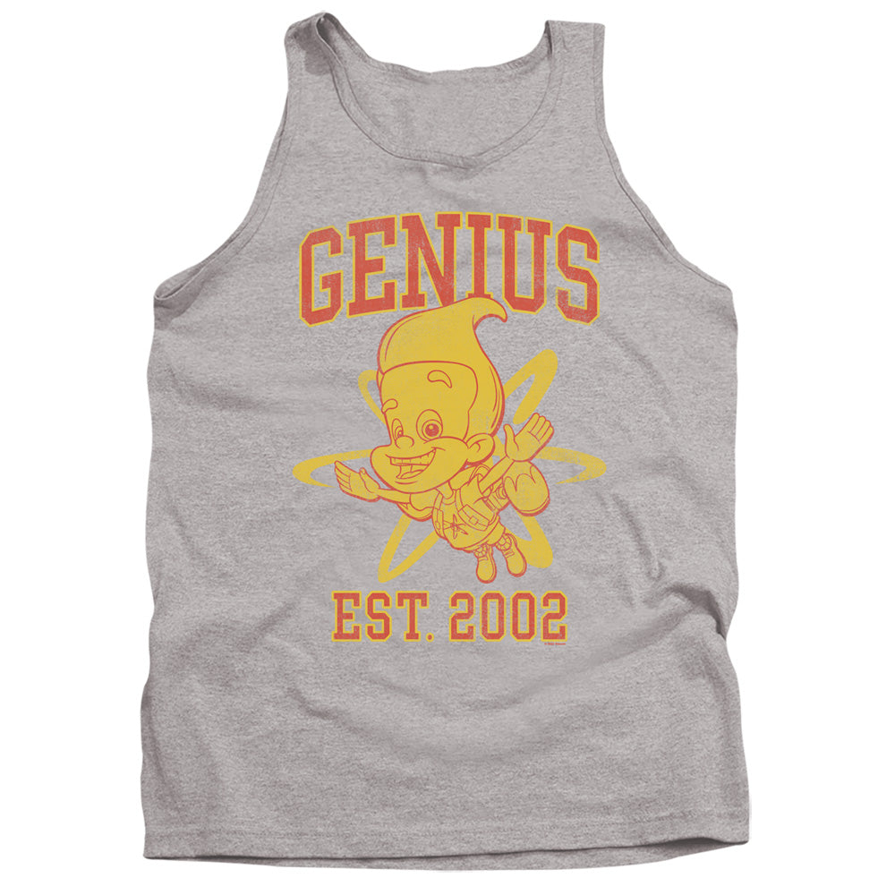 JIMMY NEUTRON : GENIUS COLLEGIATE ADULT TANK Athletic Heather XL