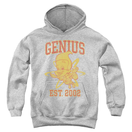 JIMMY NEUTRON : GENIUS COLLEGIATE YOUTH PULL OVER HOODIE Athletic Heather LG