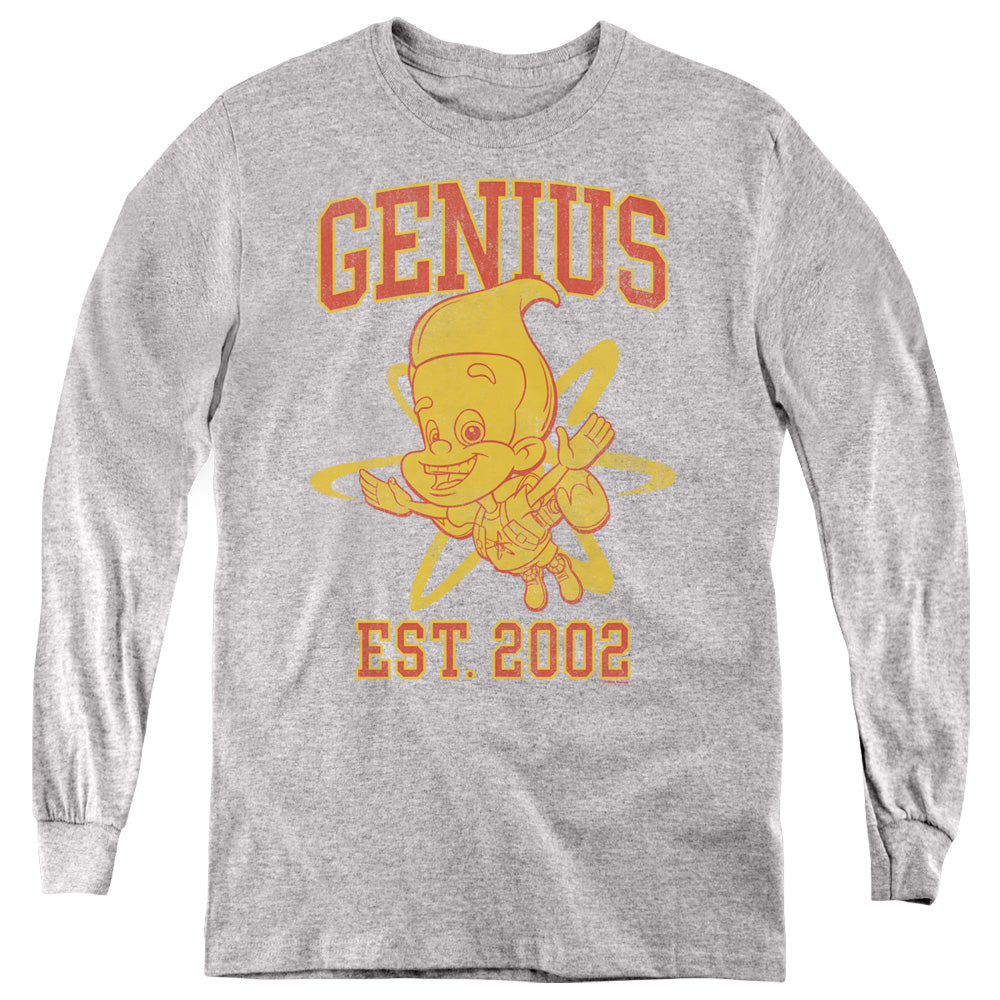 JIMMY NEUTRON : GENIUS COLLEGIATE L\S YOUTH Athletic Heather LG