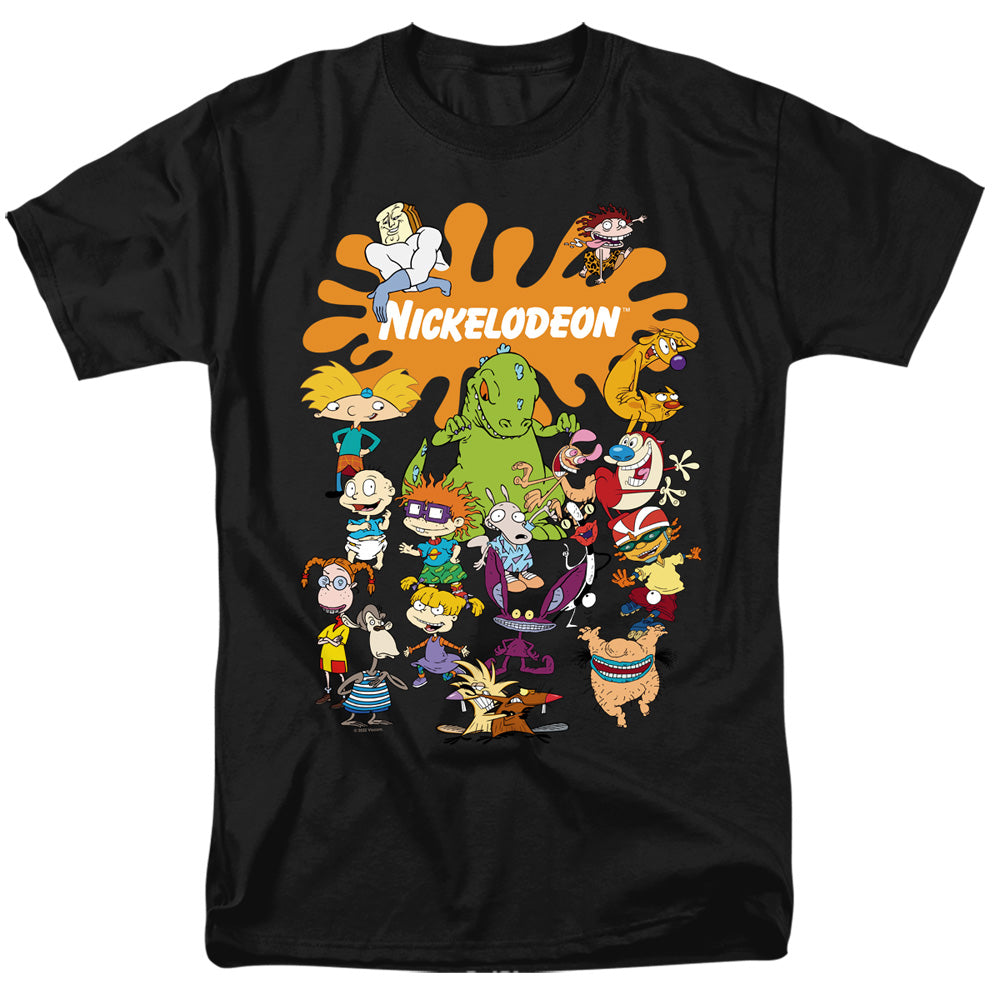 NICKELODEON BRAND : NICK SPLAT GROUP S\S ADULT 18\1 Black 3X