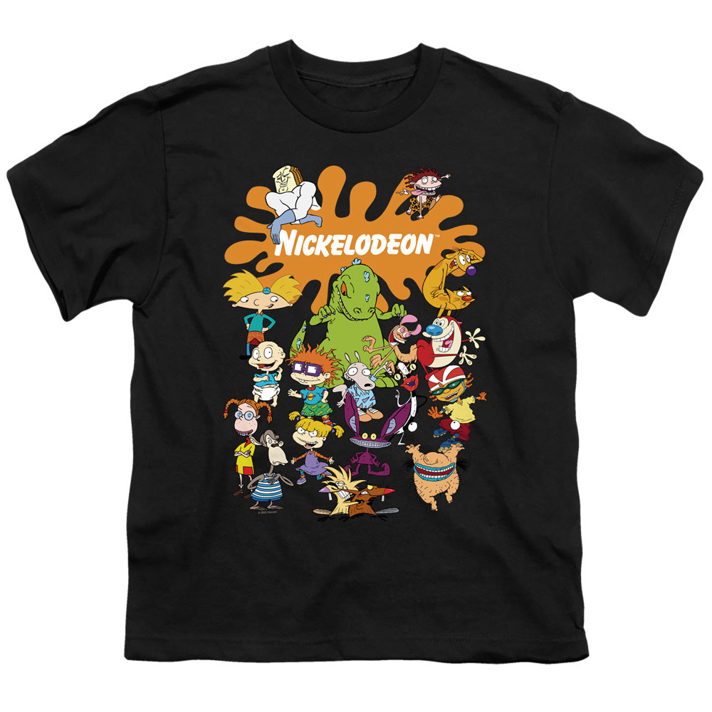 NICKELODEON BRAND : NICK SPLAT GROUP S\S YOUTH 18\1 Black XL