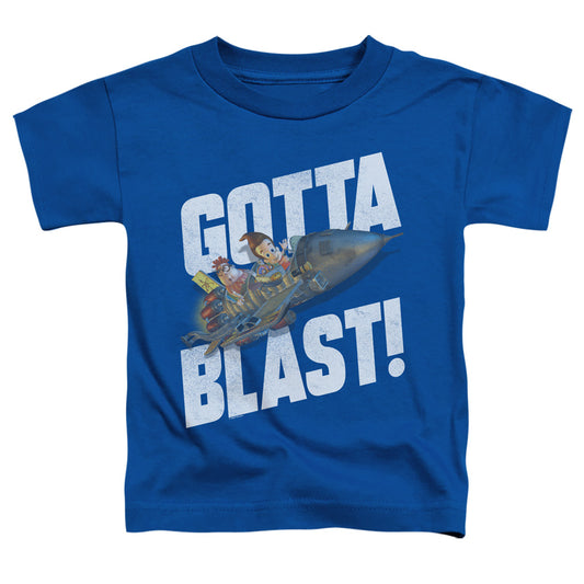 JIMMY NEUTRON : JIMMY NEUTRON GOTTA BLAST S\S TODDLER TEE Royal Blue LG (4T)