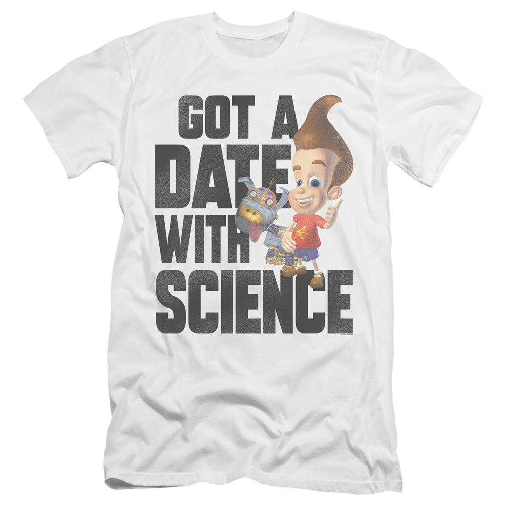 JIMMY NEUTRON : JIMMY NEUTRON SCIENCE  PREMIUM CANVAS ADULT SLIM FIT 30\1 White 2X