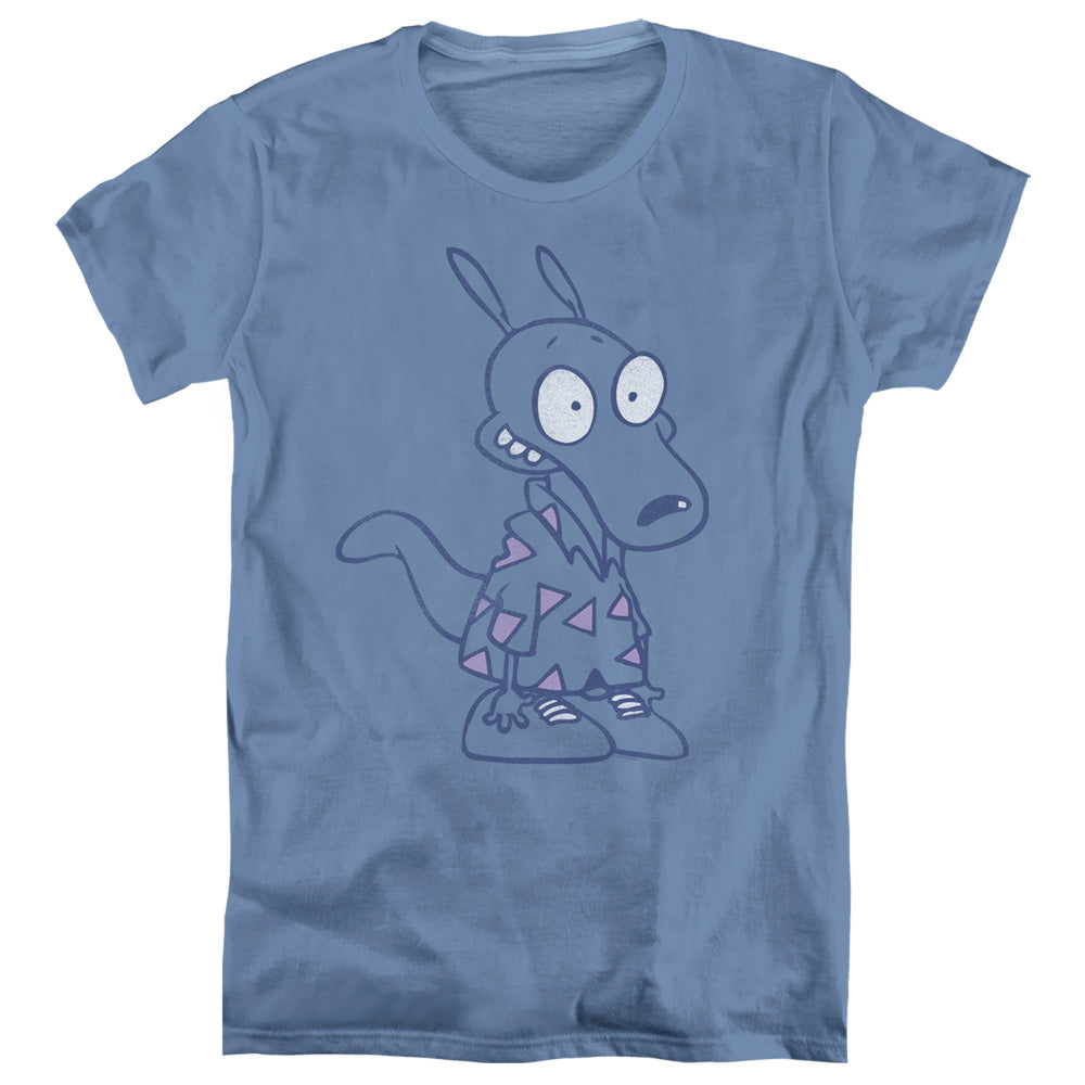 ROCKO'S MODERN LIFE : ROCKO SHIRT WOMEN'S SHORT SLEEVE Carolina Blue 2X