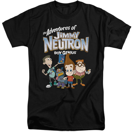 JIMMY NEUTRON : GROUP ADULT TALL FIT SHORT SLEEVE Black 3X