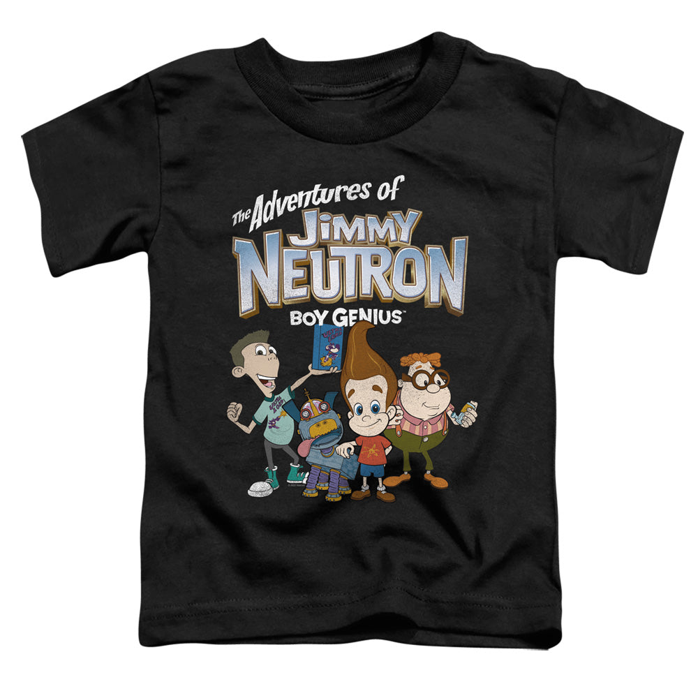 JIMMY NEUTRON : GROUP S\S TODDLER TEE Black LG (4T)