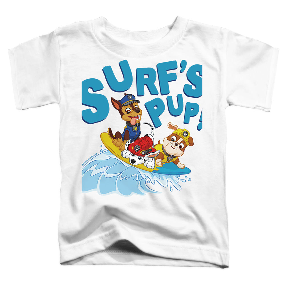 PAW PATROL : SURF'S PUPS S\S TODDLER TEE White LG (4T)