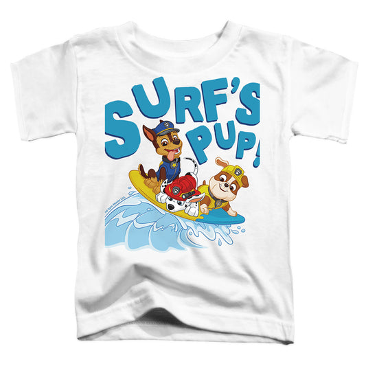 PAW PATROL : SURF'S PUPS S\S TODDLER TEE White LG (4T)