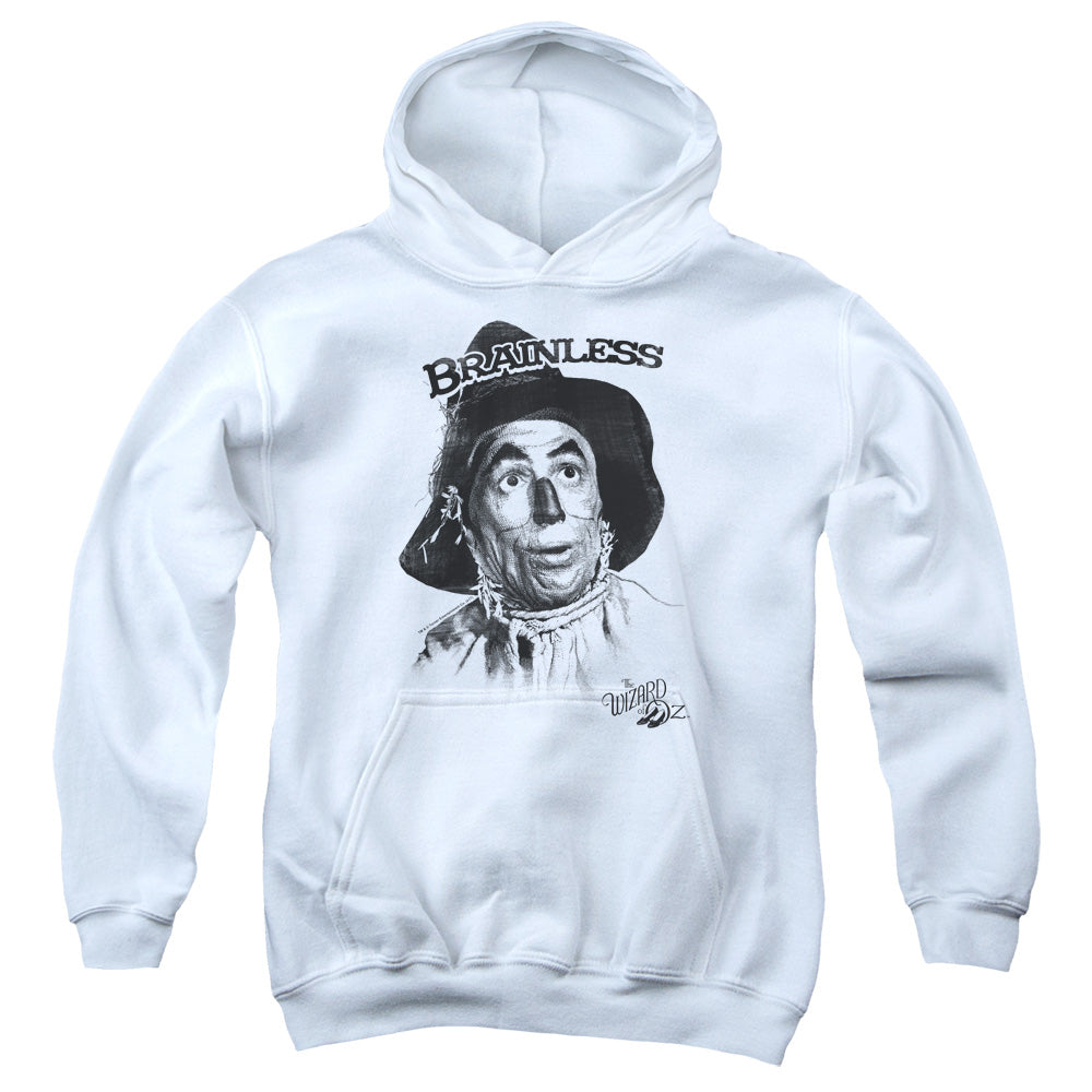 THE WIZARD OF OZ : BRAINLESS YOUTH PULL OVER HOODIE White LG