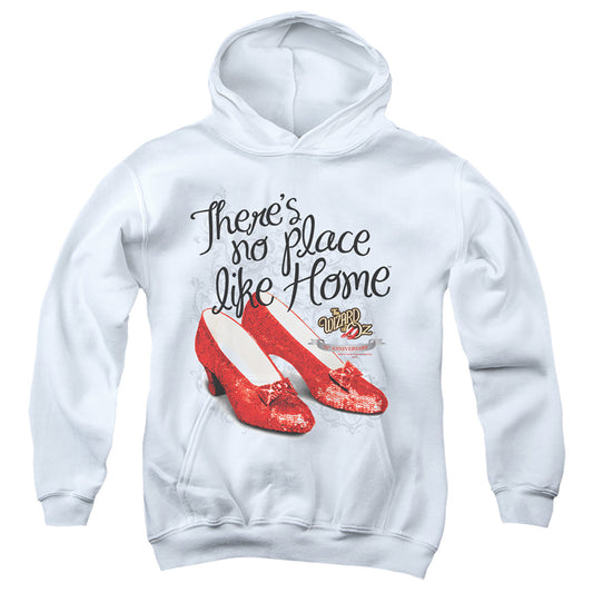 THE WIZARD OF OZ : RUBY SLIPPERS 75TH ANNIVERSARY YOUTH PULL OVER HOODIE WHITE LG