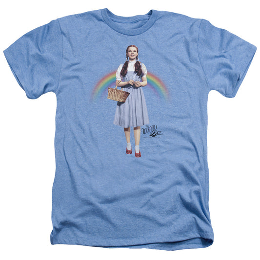 THE WIZARD OF OZ : OVER THE RAINBOW ADULT REGULAR FIT HEATHER SHORT SLEEVE Light Blue 3X