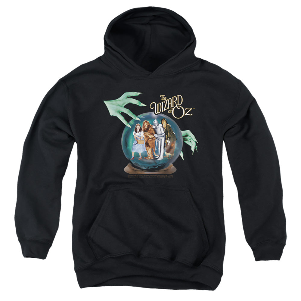 THE WIZARD OF OZ : CRYSTAL BALL YOUTH PULL OVER HOODIE Black LG