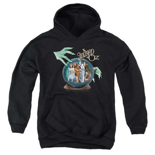 THE WIZARD OF OZ : CRYSTAL BALL YOUTH PULL OVER HOODIE Black SM