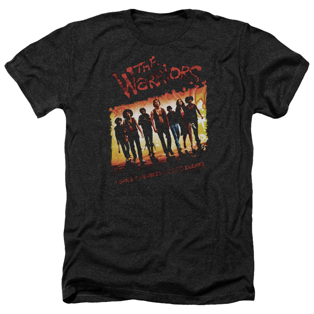 WARRIORS : ONE GANG ADULT HEATHER BLACK XL