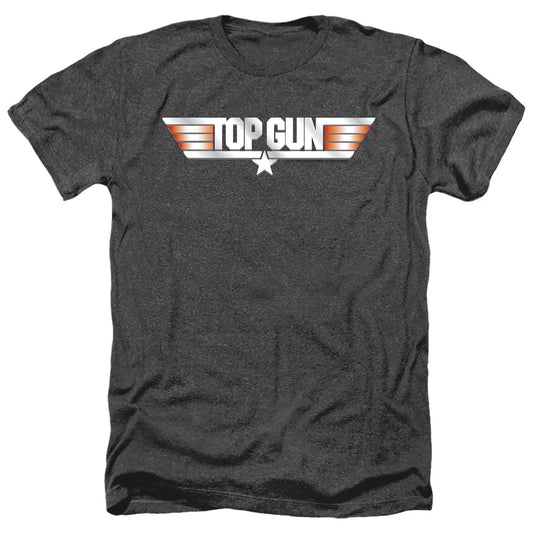 TOP GUN : LOGO ADULT HEATHER BLACK 2X