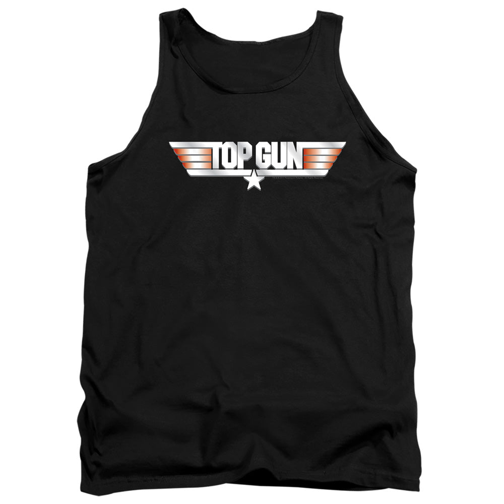 TOP GUN : LOGO ADULT TANK BLACK 2X