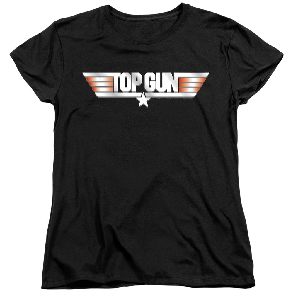 TOP GUN : LOGO S\S WOMENS TEE BLACK SM