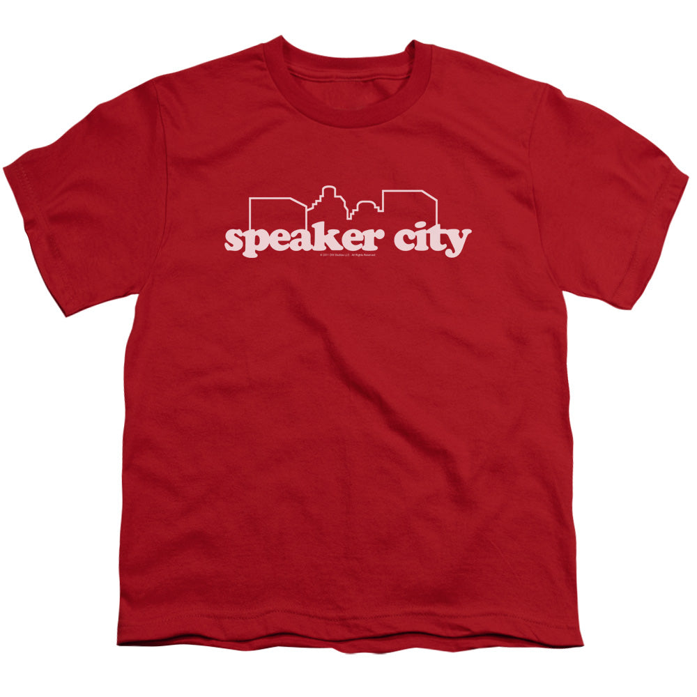 OLD SCHOOL : SPEAKER CITY LOGO S\S YOUTH 18\1 RED LG