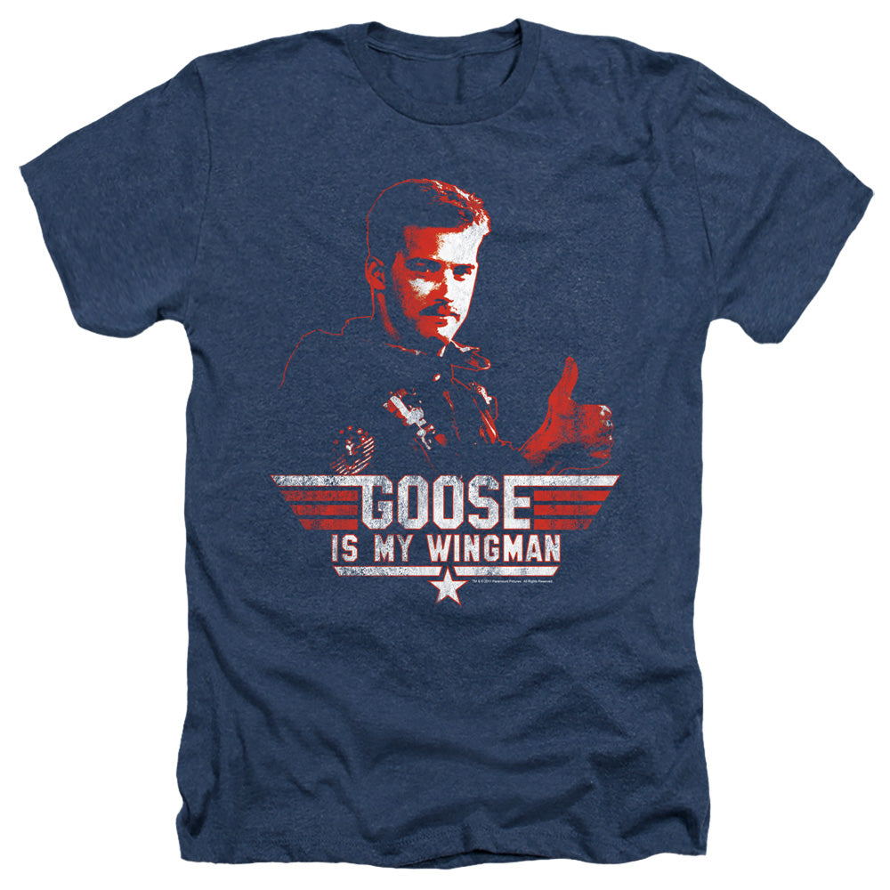 TOP GUN : WINGMAN GOOSE ADULT HEATHER NAVY 2X