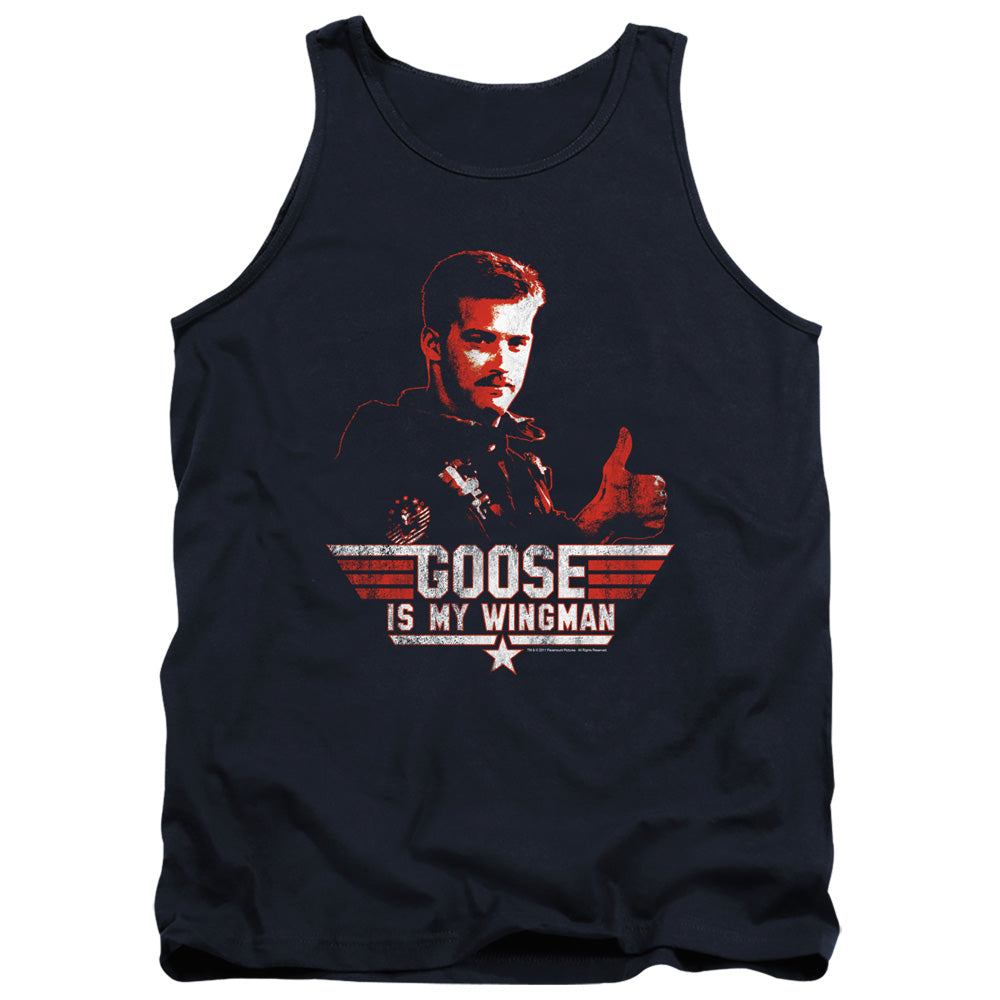 TOP GUN : WINGMAN GOOSE ADULT TANK NAVY 2X