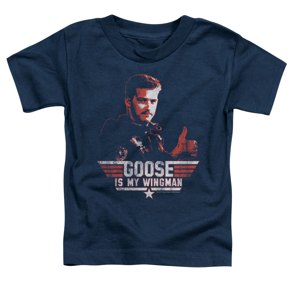 TOP GUN : WINGMAN GOOSE S\S TODDLER TEE NAVY LG (4T)