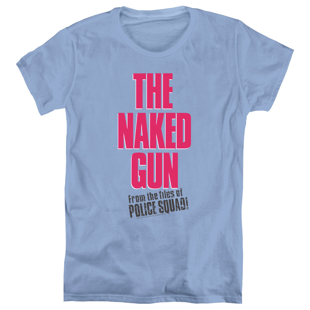 NAKED GUN : LOGO WOMEN'S SHORT SLEEVE CAROLINA BLUE LG