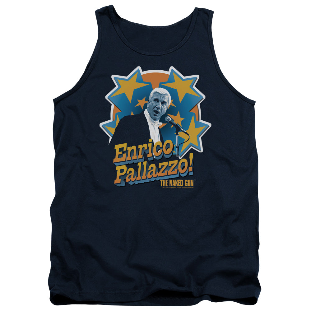 NAKED GUN : IT'S ENRICO PALLAZZO ADULT TANK NAVY XL