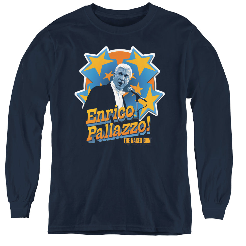 NAKED GUN : IT'S ENRICO PALLAZZO L\S YOUTH NAVY XL