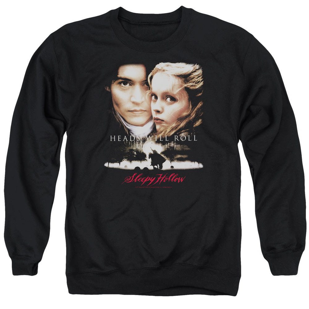 SLEEPY HOLLOW : HEADS WILL ROLL ADULT CREW NECK SWEATSHIRT BLACK 2X