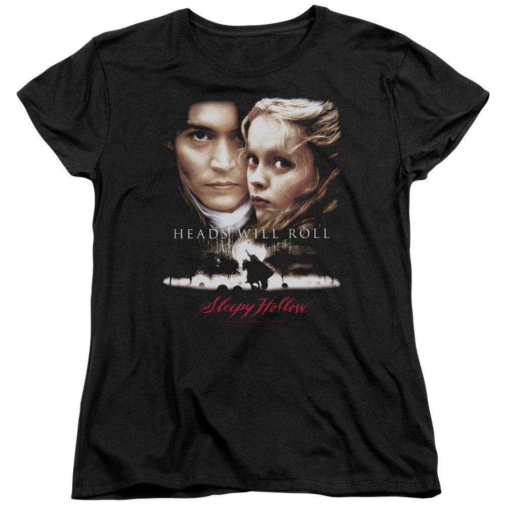 SLEEPY HOLLOW : HEADS WILL ROLL S\S WOMENS TEE BLACK SM