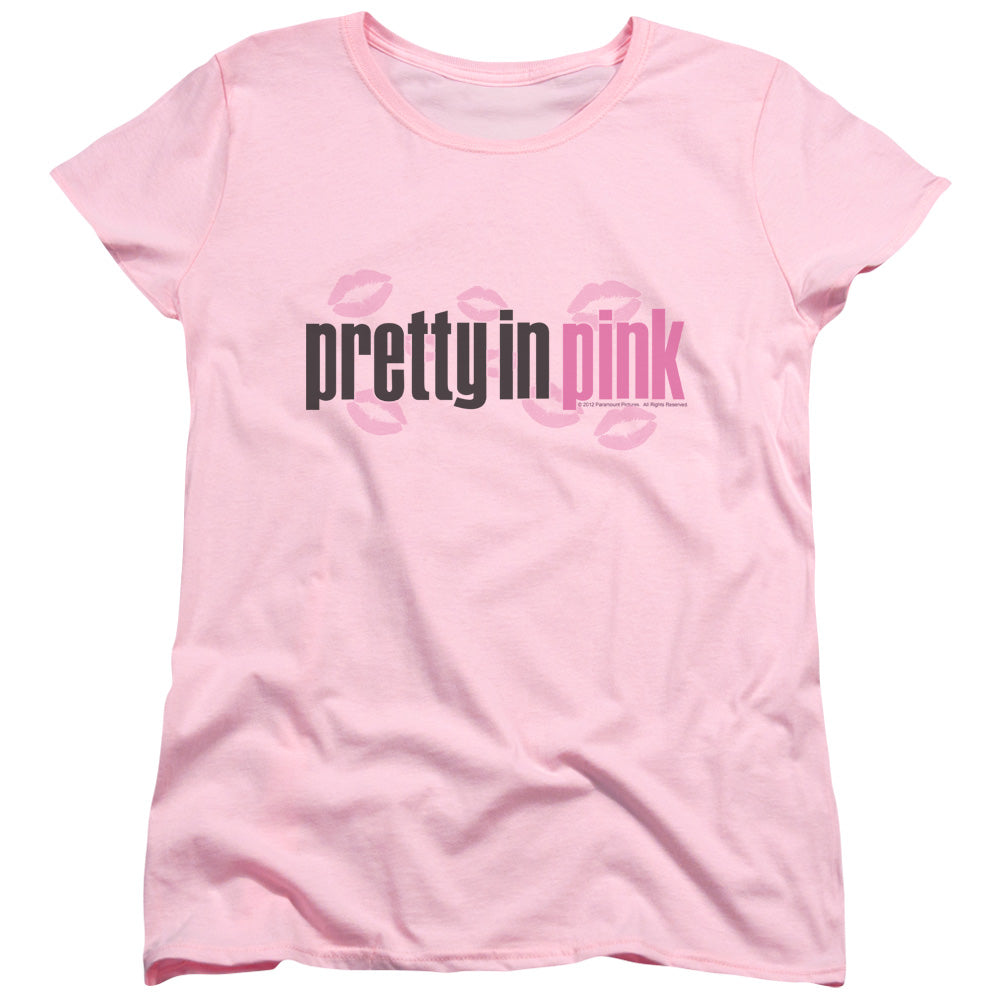 PRETTY IN PINK : LOGO S\S WOMENS TEE PINK 2X