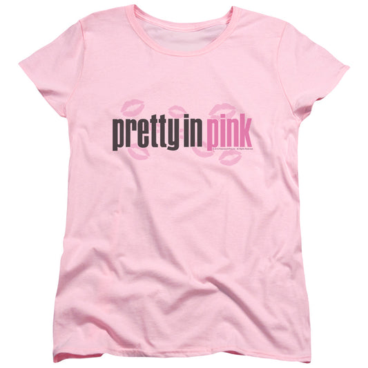 PRETTY IN PINK : LOGO S\S WOMENS TEE PINK MD