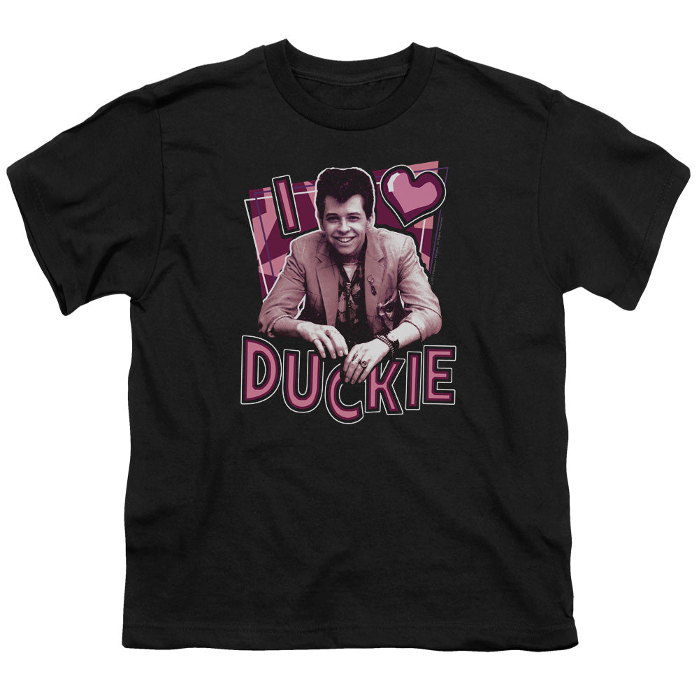 PRETTY IN PINK : I HEART DUCKIE S\S YOUTH 18\1 BLACK MD