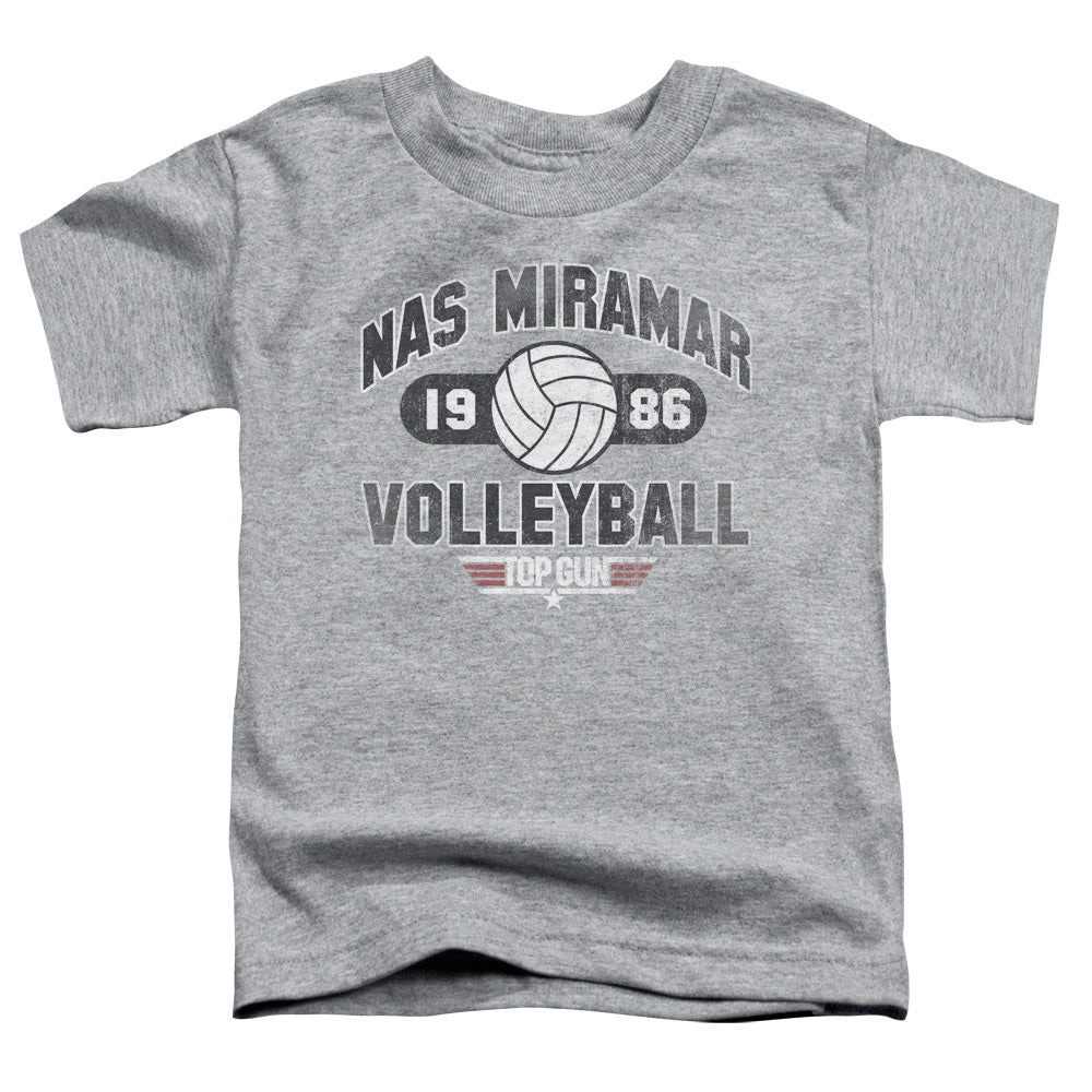 TOP GUN : NAS MIRAMAR VOLLEYBALL TODDLER SHORT SLEEVE ATHLETIC HEATHER XL (5T)