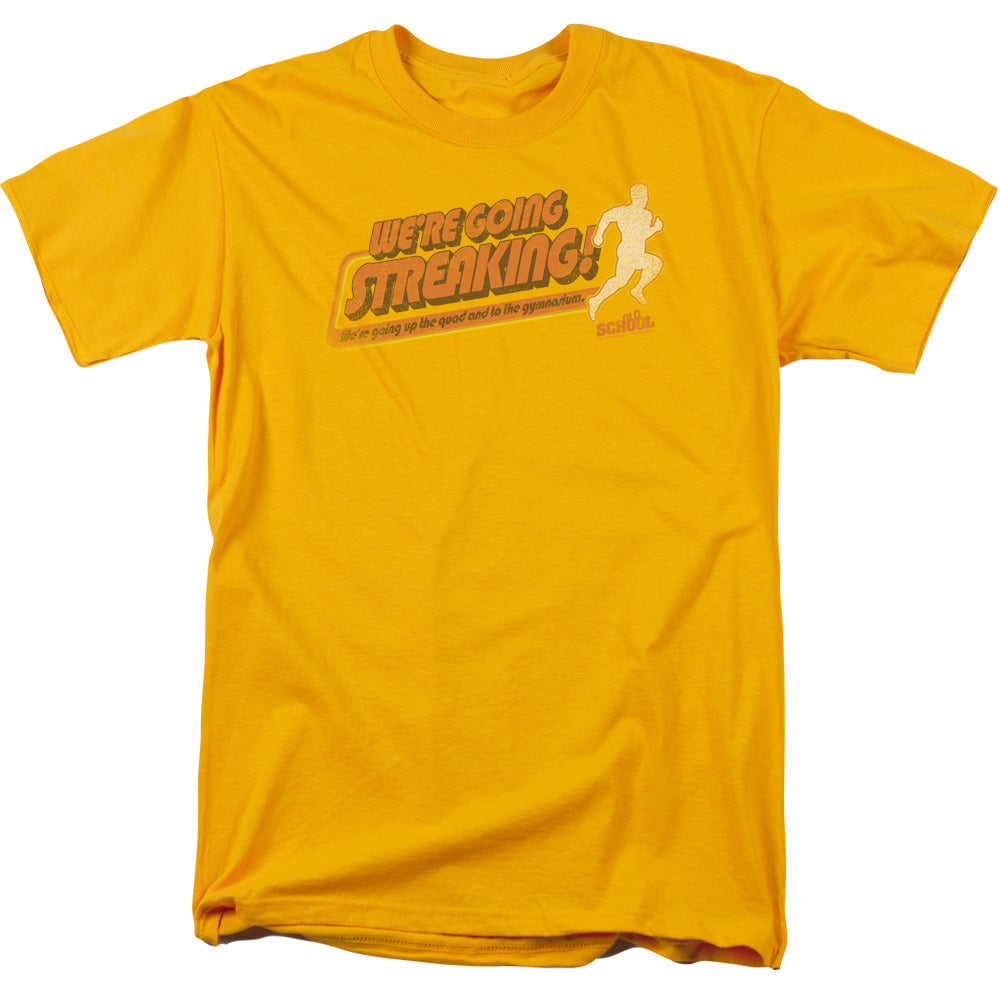 OLD SCHOOL : STREAKING S\S ADULT 18\1 GOLD XL