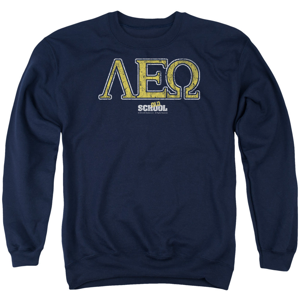 OLD SCHOOL : LEO ADULT CREW NECK SWEATSHIRT NAVY 2X