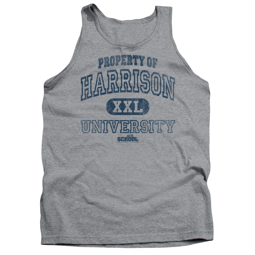 OLD SCHOOL : PROPERTY OF HARRISON ADULT TANK ATHLETIC HEATHER 2X