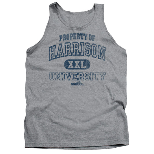 OLD SCHOOL : PROPERTY OF HARRISON ADULT TANK ATHLETIC HEATHER 2X