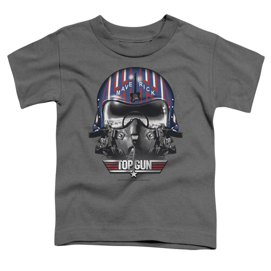 TOP GUN : MAVERICK HELMET S\S TODDLER TEE CHARCOAL LG (4T)