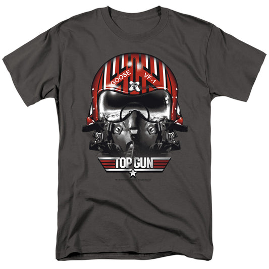 TOP GUN : GOOSE HELMET S\S ADULT 18\1 CHARCOAL SM