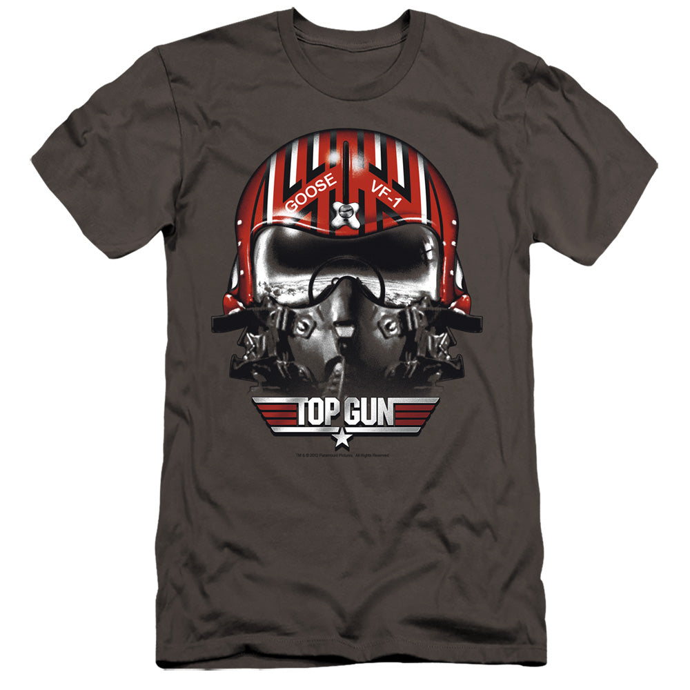 TOP GUN : GOOSE HELMET PREMIUM CANVAS ADULT SLIM FIT 30\1 CHARCOAL 2X