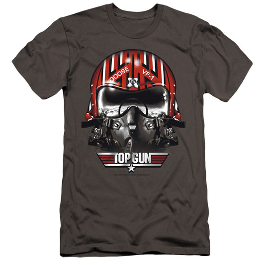 TOP GUN : GOOSE HELMET PREMIUM CANVAS ADULT SLIM FIT 30\1 CHARCOAL MD