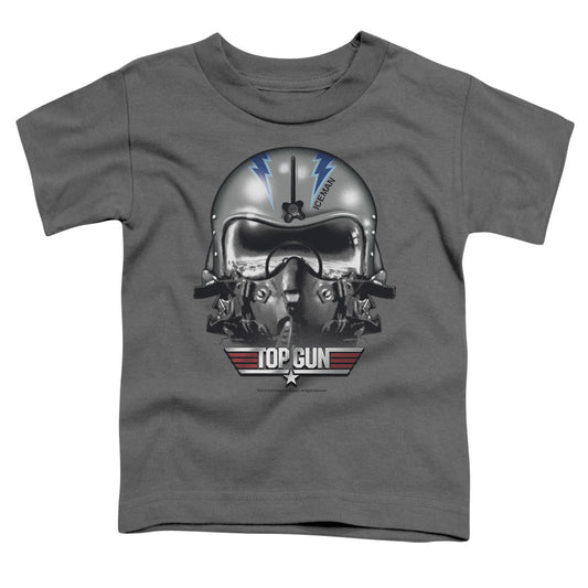 TOP GUN : ICEMAN HELMET S\S TODDLER TEE CHARCOAL SM (2T)