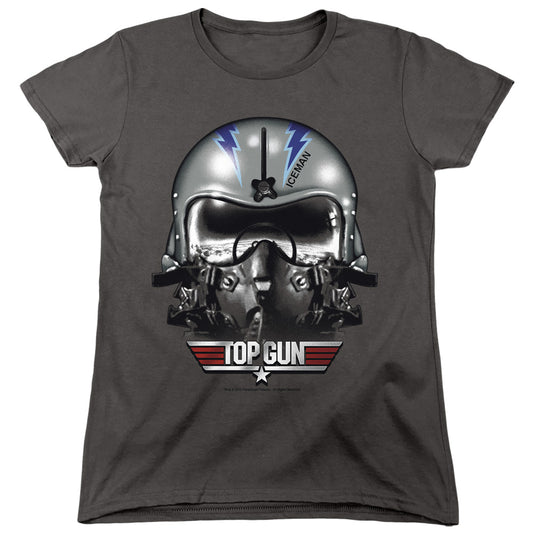 TOP GUN : ICEMAN HELMET WOMENS SHORT SLEEVE CHARCOAL 2X