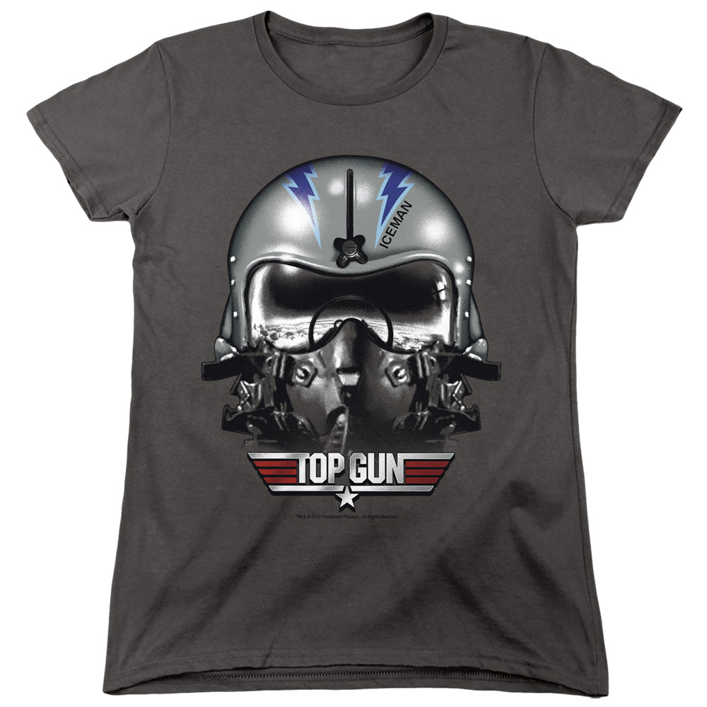 TOP GUN : ICEMAN HELMET WOMENS SHORT SLEEVE CHARCOAL SM