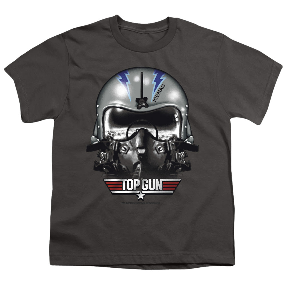 TOP GUN : ICEMAN HELMET S\S YOUTH 18\1 CHARCOAL LG